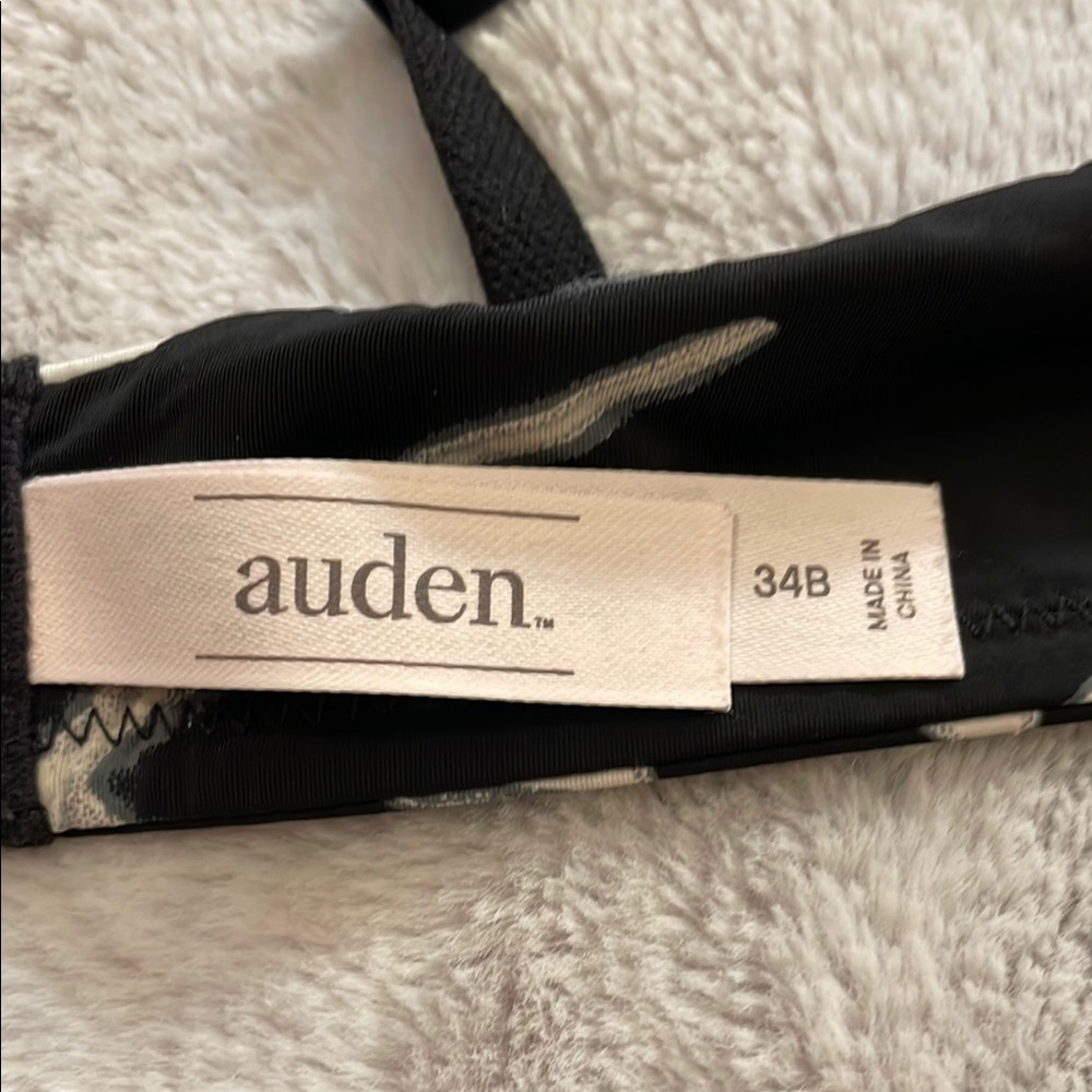 Auden Black and White Floral Nursing  Bra, No Underwire - Picture 2 of 7